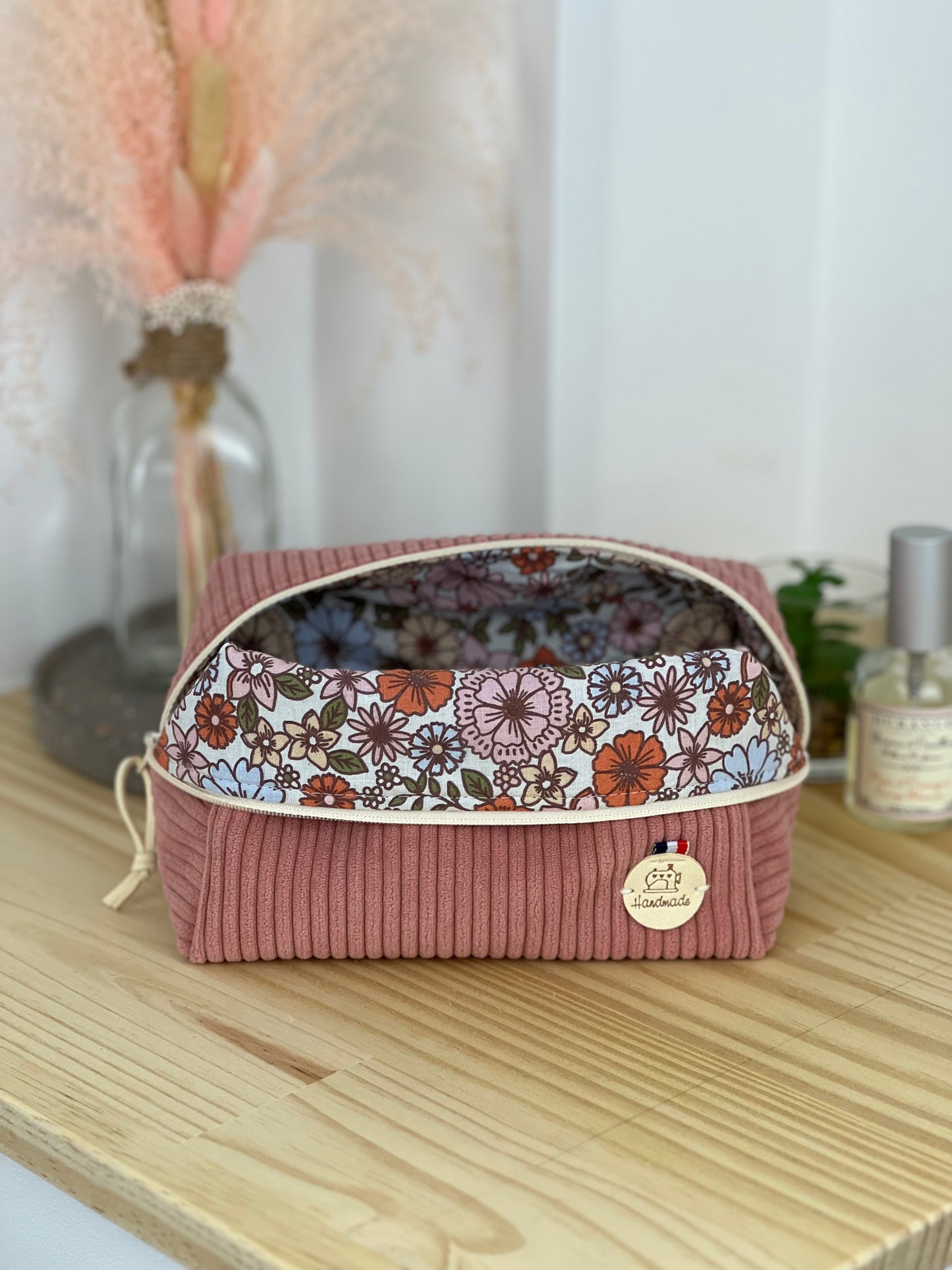 Trousse de maquillage velours