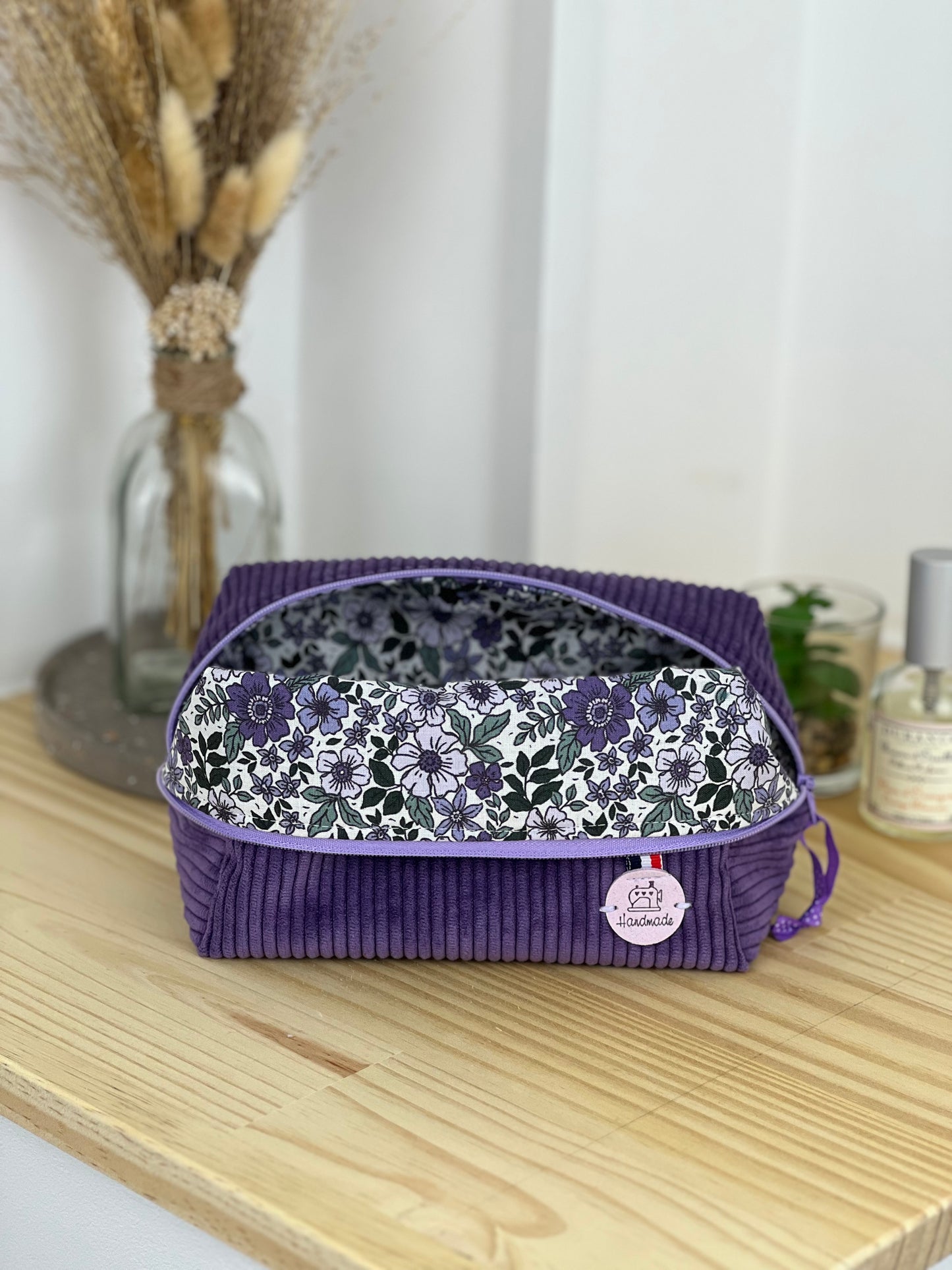 Trousse de maquillage velours