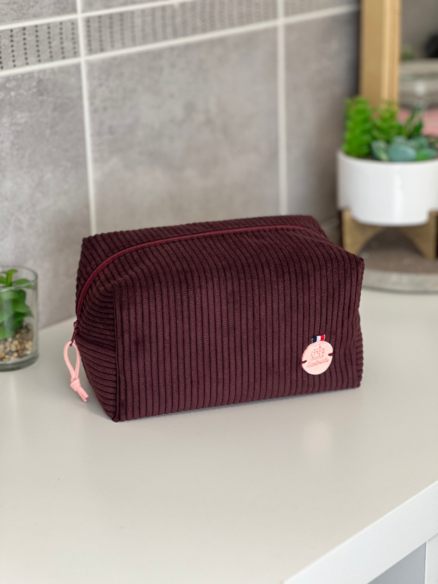 Trousse de maquillage velours