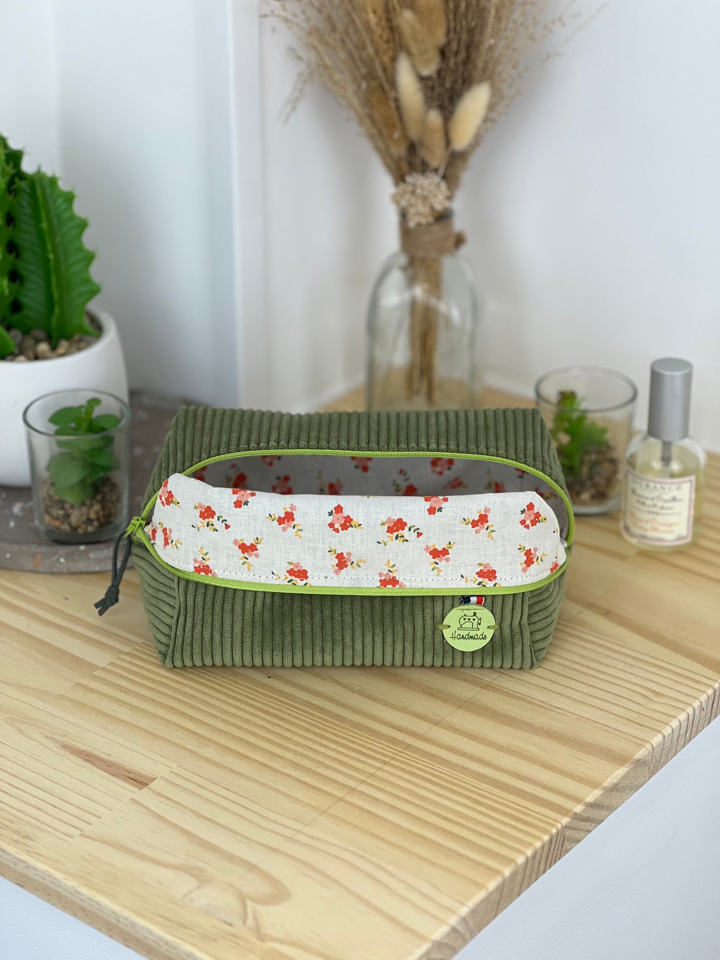 Trousse de maquillage velours
