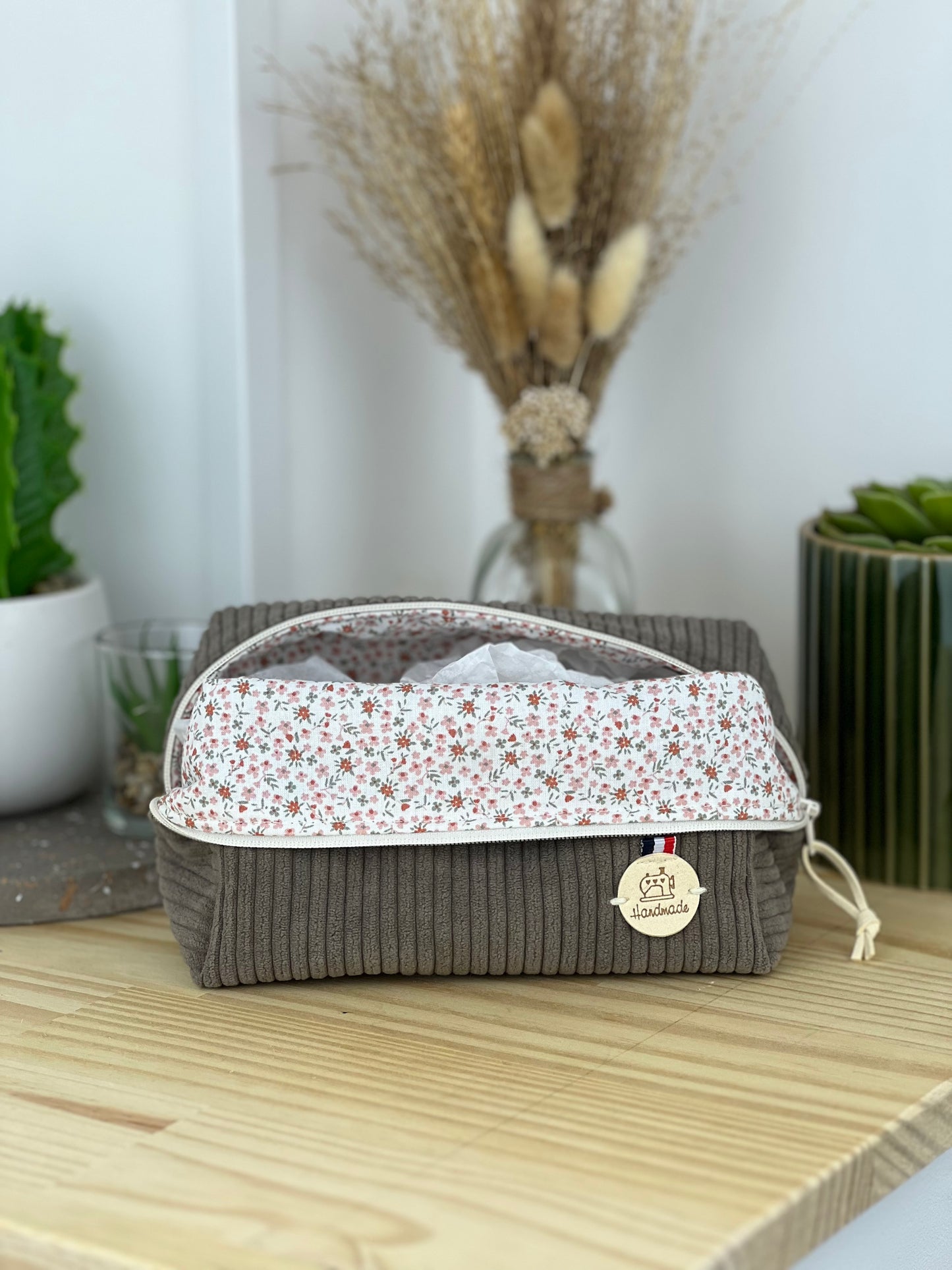 Trousse de maquillage velours