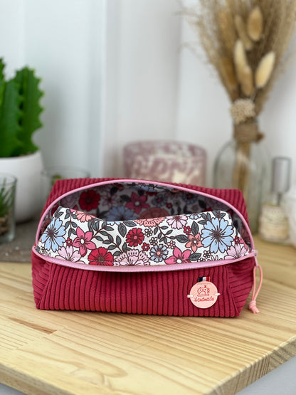 Trousse de maquillage velours