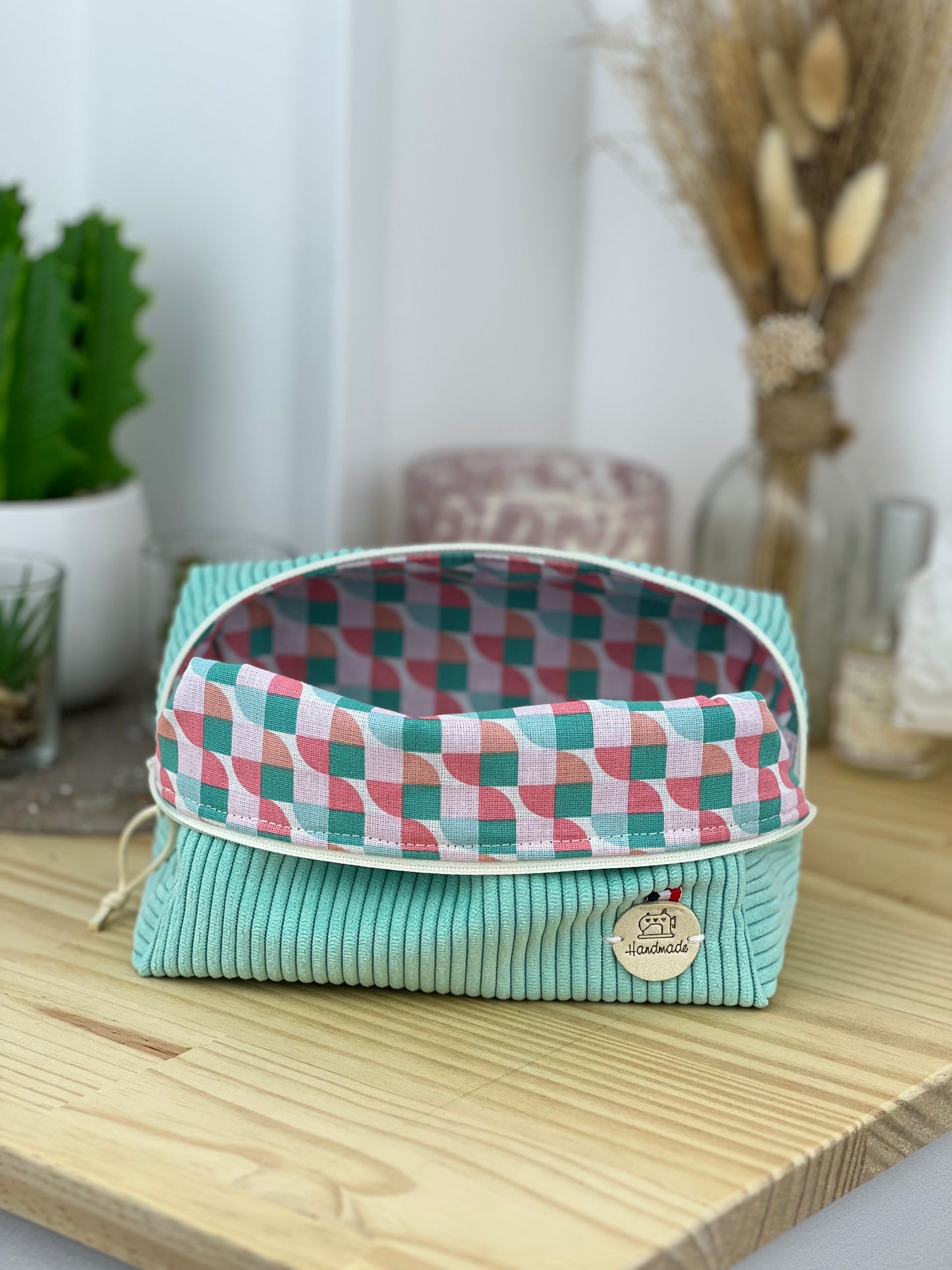 Trousse de maquillage velours