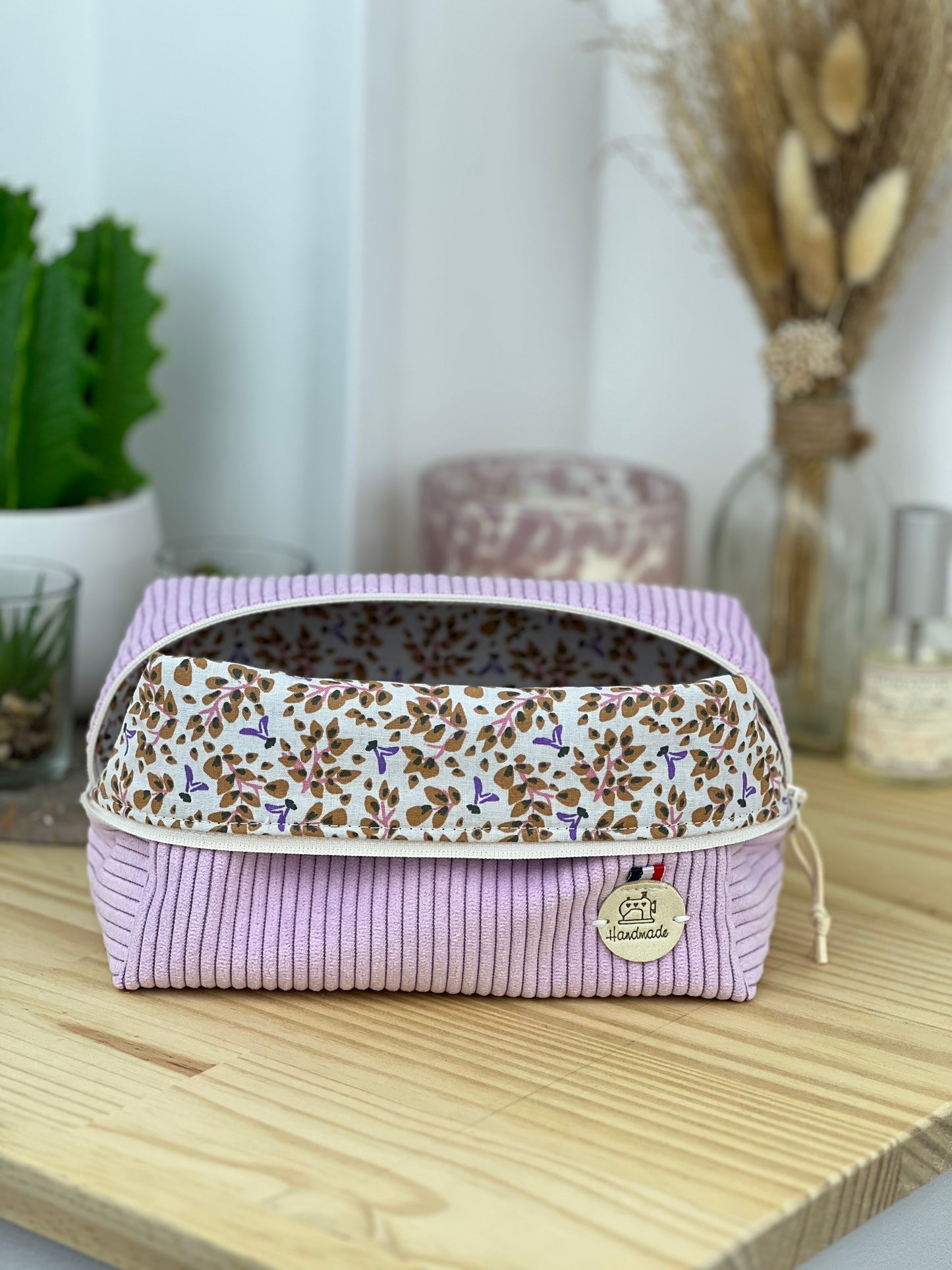 Trousse de maquillage velours