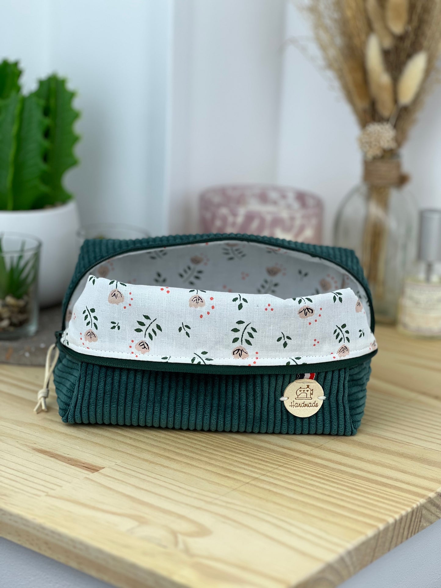 Trousse de maquillage velours