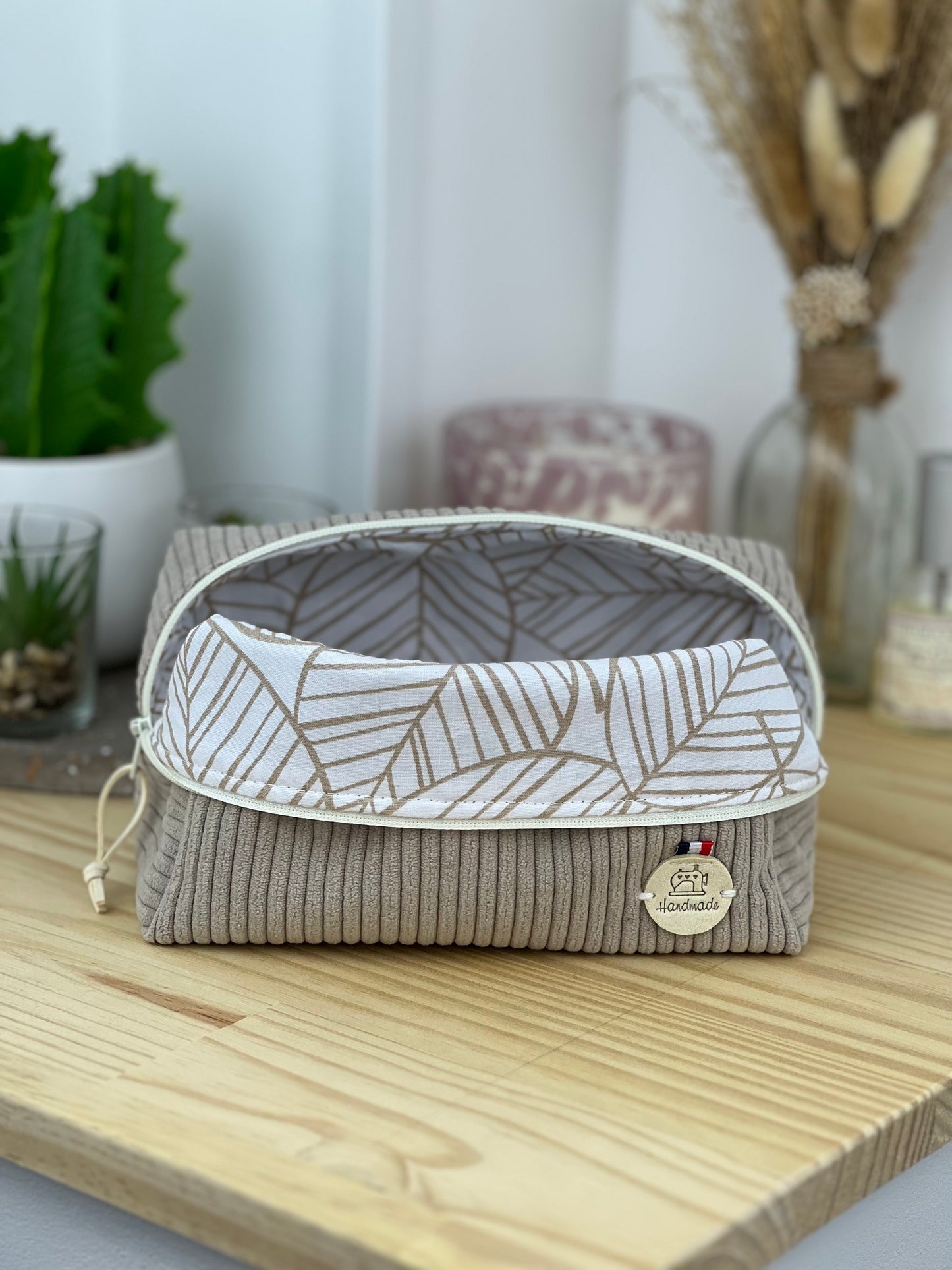 Trousse de maquillage velours